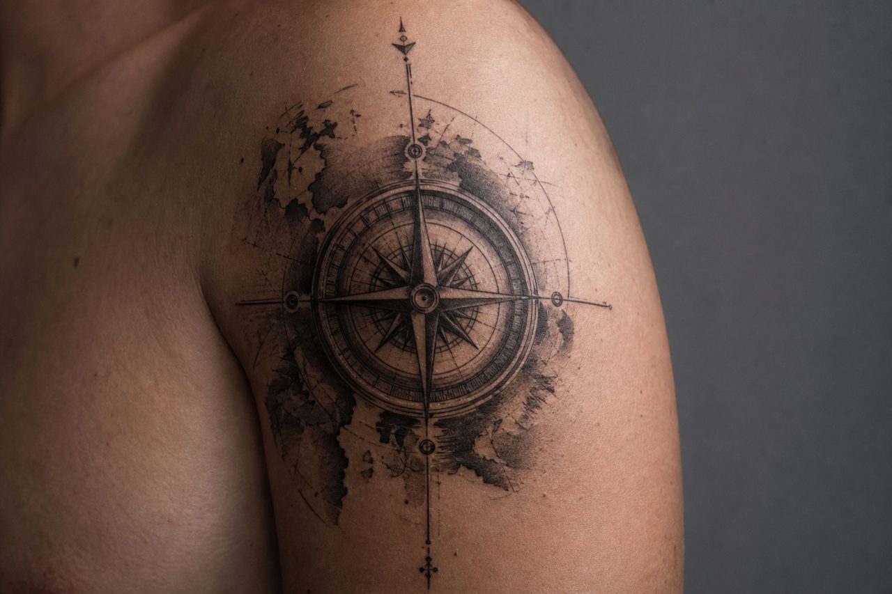 Compass Tattoo Design Ideas & What Works