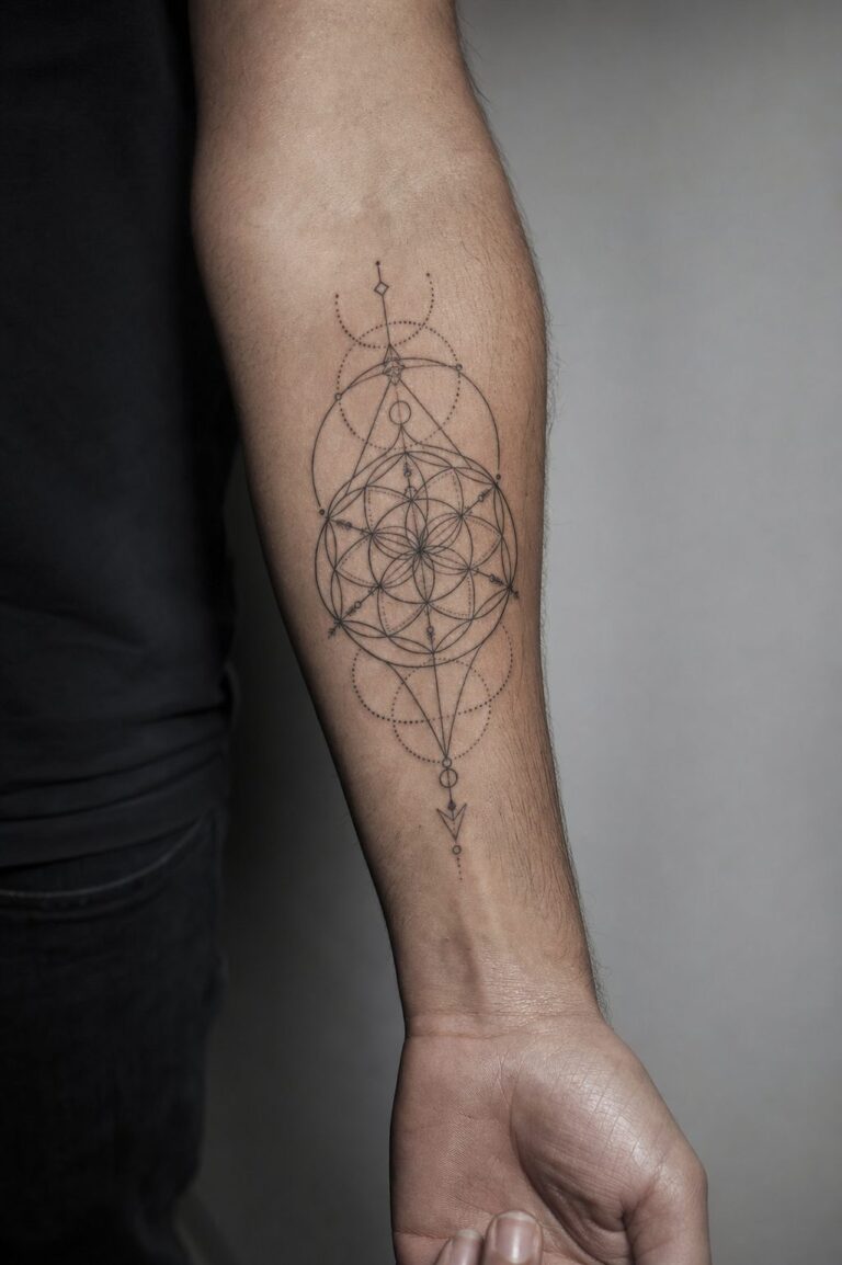 Geometric Tattoo Meaning: Order, Balance & Sacred Math