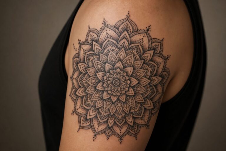 Mandala Tattoo Meaning: Symbolism, Color & Placement
