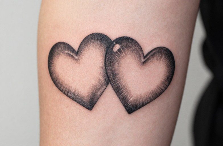 Matching Hearts Tattoo Meaning: Symbolism, Design & Aging