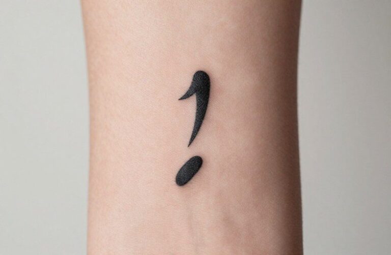 Minimalist Semicolon Tattoo Ideas