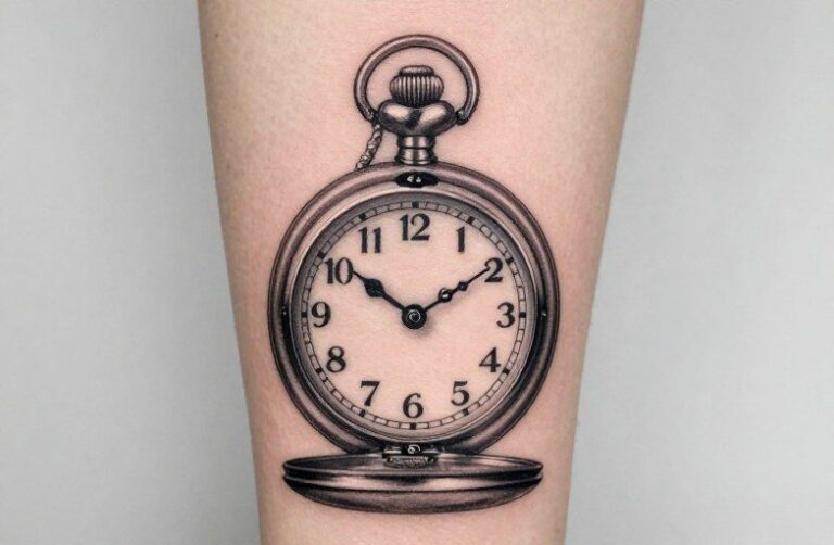 Pocket Clock Tattoo Ideas