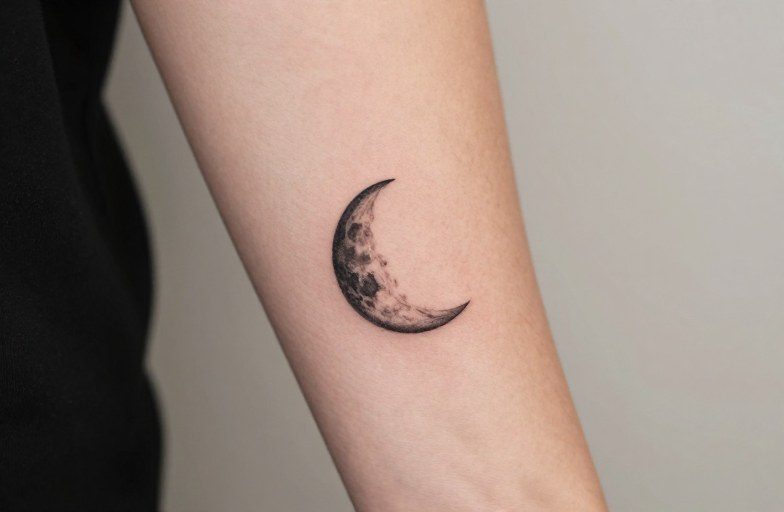 Small Moon Tattoo Ideas & Design Guide