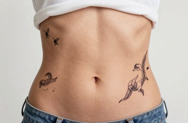 Stomach Tattoo Design Ideas