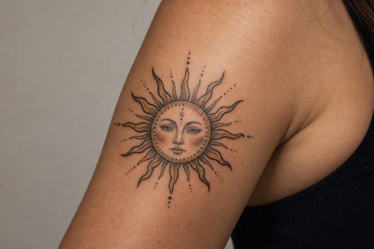 Sun Tattoo Meaning: Symbolism, Aging & Design Tips