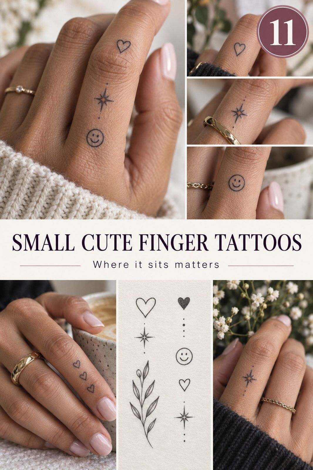 How to Design Small Cute Finger Tattoos for First Ink – 11 Ideas