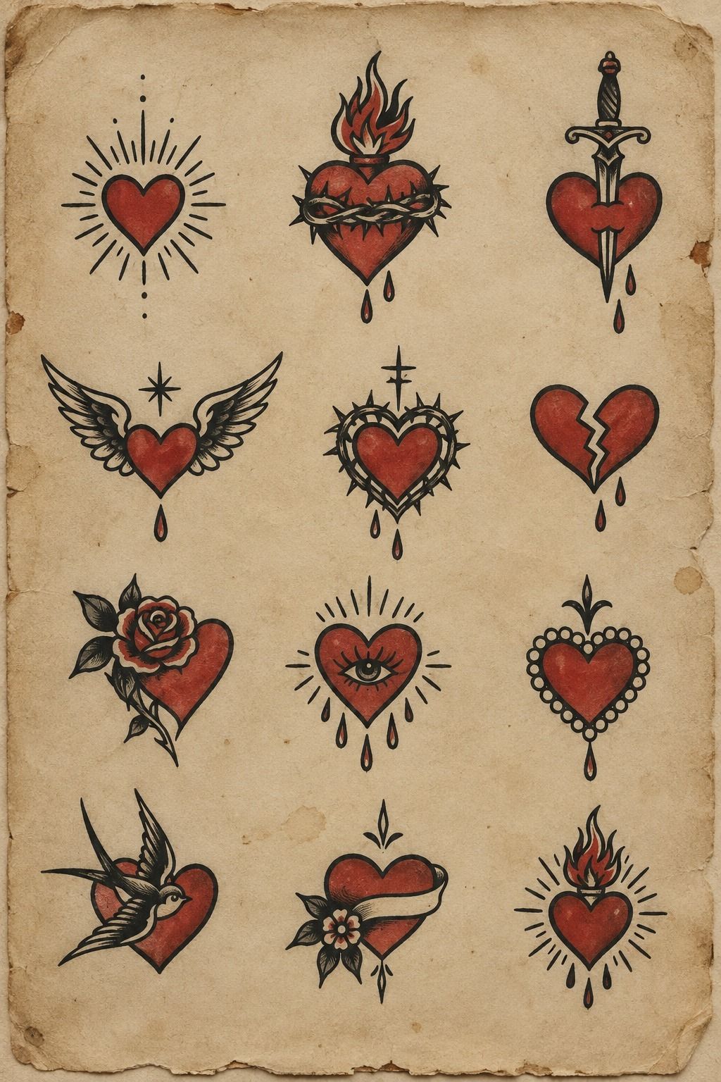 Plan A Symbolic Tiny Heart Design