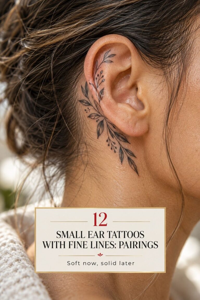 How to Design a Small Ear Tattoo That Stays Crisp for Years – 11 Ideas