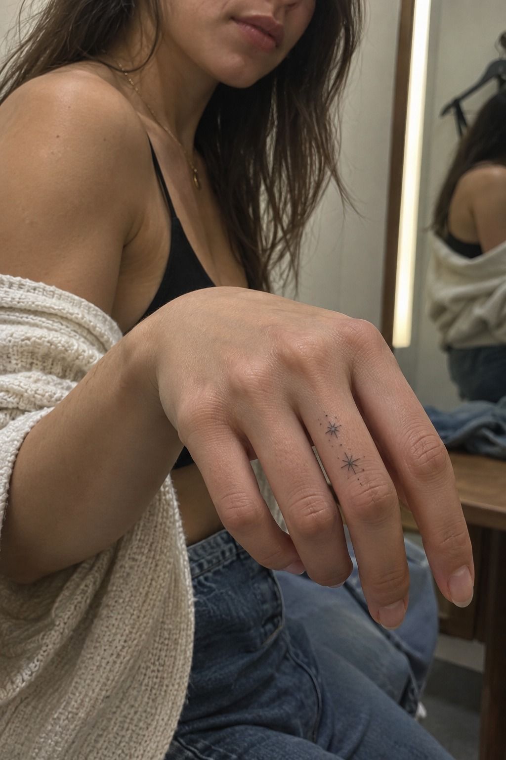 Playful Tiny Star Finger Ink
