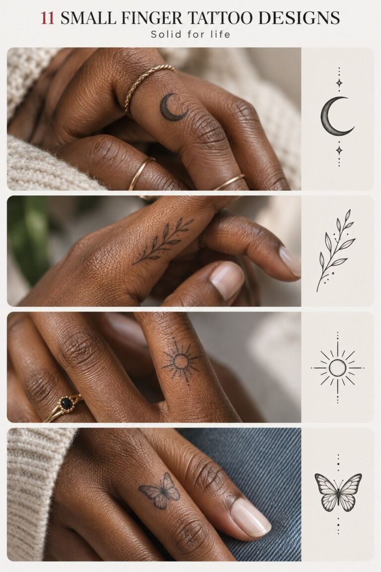 I Chose a Small Finger Tattoo, It Still Looks Crisp Years Later