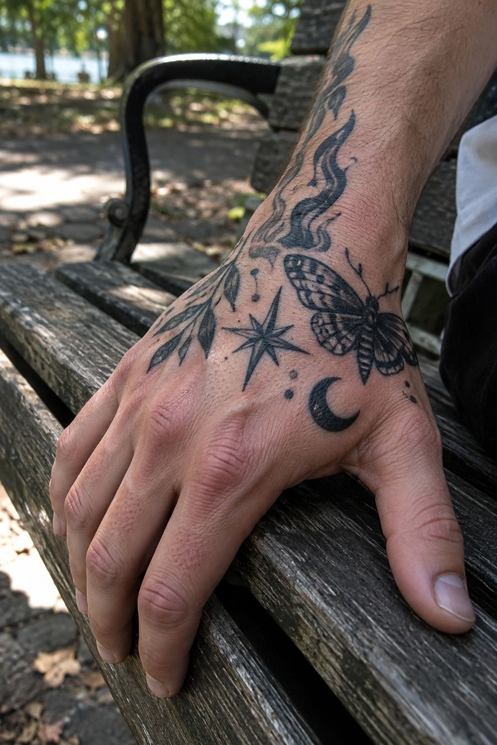 Follow Natural Hand Lines with Florals