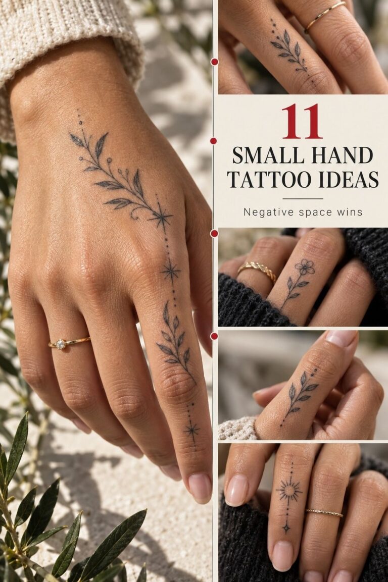 Easy Small Hand Tattoo Ideas Visible Only When You Want