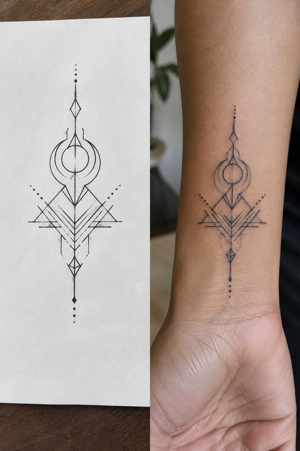 Sharp Geometric Shapes Above the Wrist