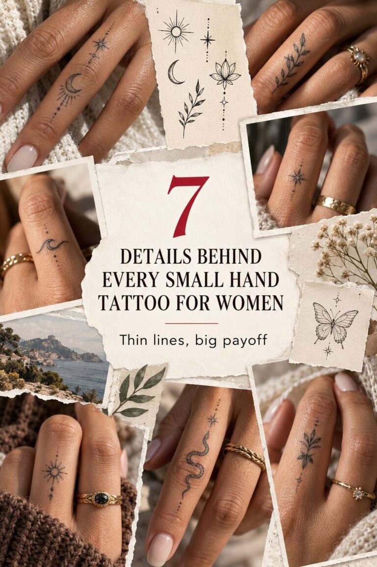 Easy Small Hand Tattoos Female That Hide Under Work Sleeves
