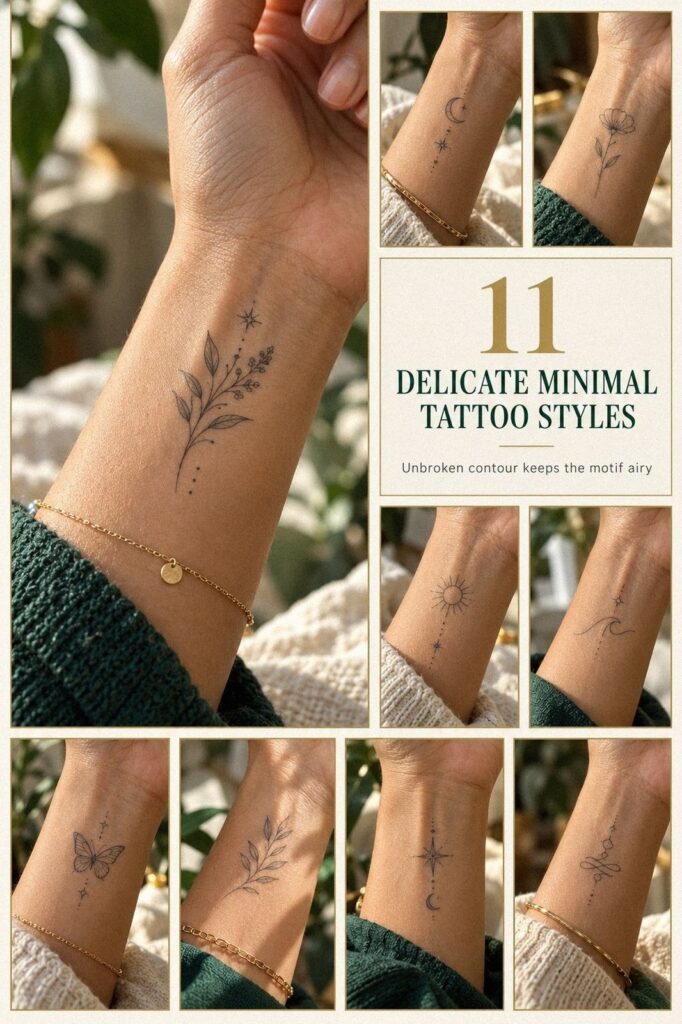 Delicate Minimal Tattoos Easy to Keep Private Even at Work