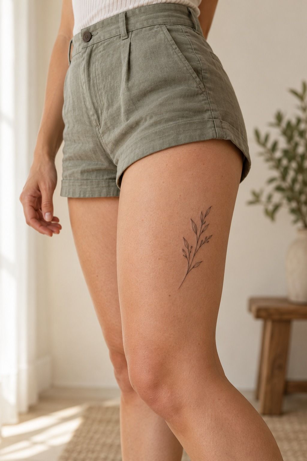 Why Fine Line Botanical Tattoos Behind the Ear Work So Well