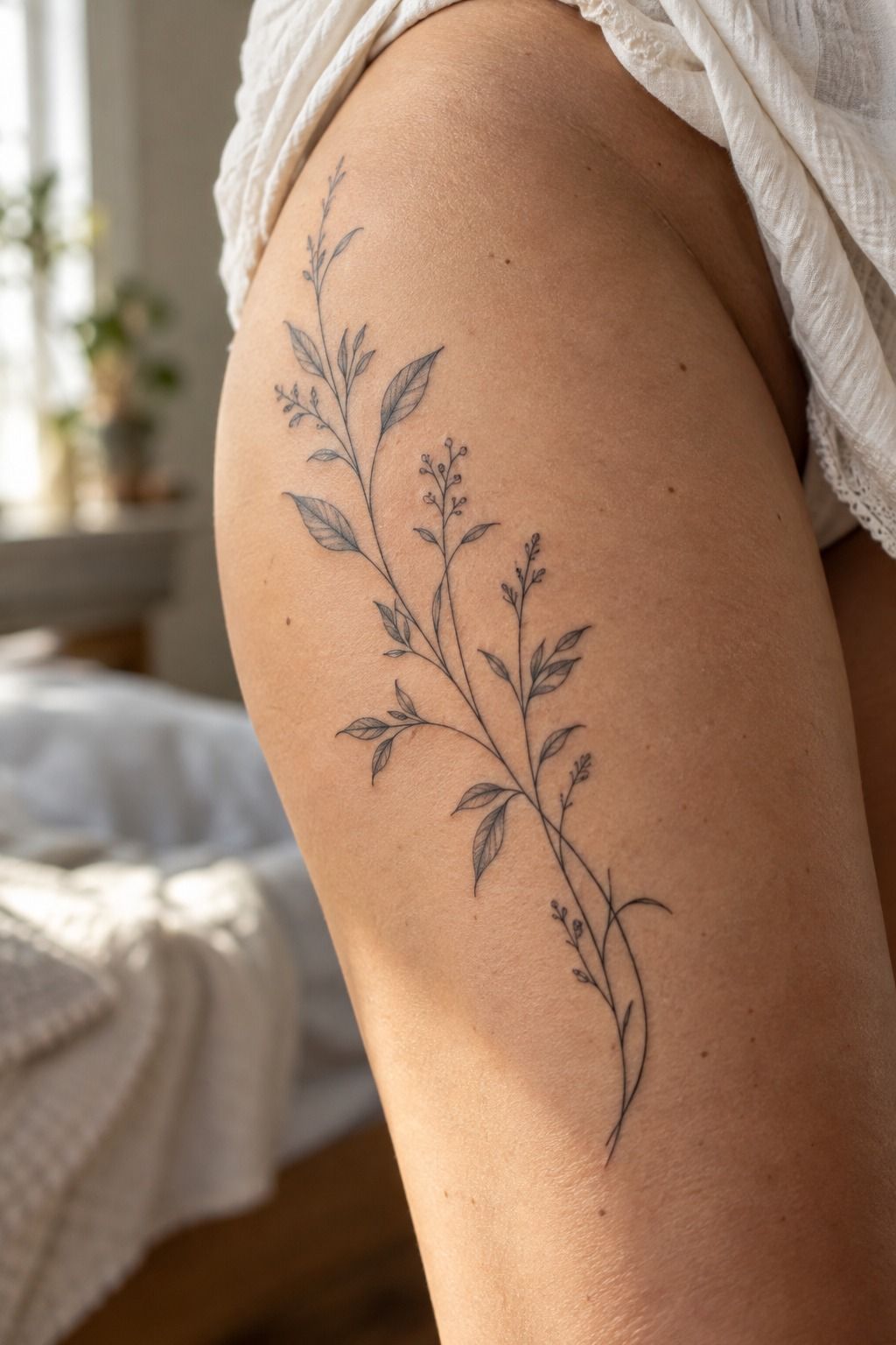 Let a Playful Delicate Shoulder Tattoo Stay Hidden