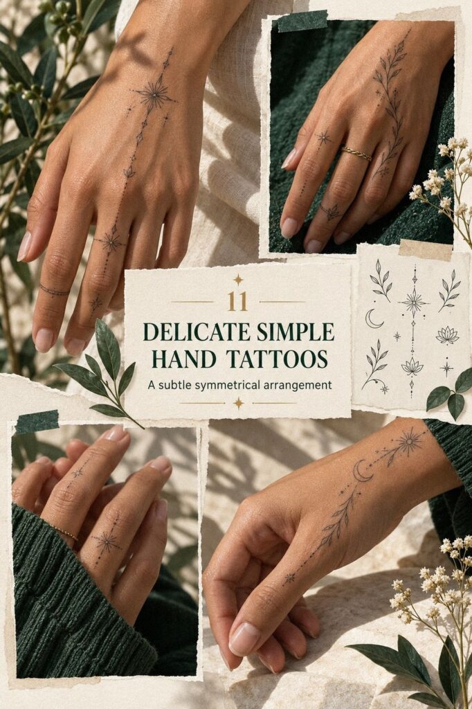 I Chose Delicate Simple Hand Tattoos, They Stayed Crisp for Years