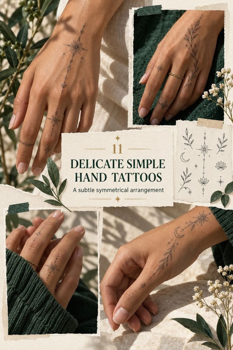 I Chose Delicate Simple Hand Tattoos, They Stayed Crisp for Years