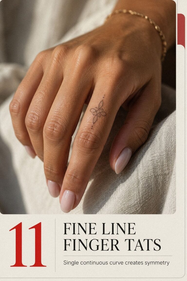Easy First Tattoo, Fine Line Finger Tats Without Regret