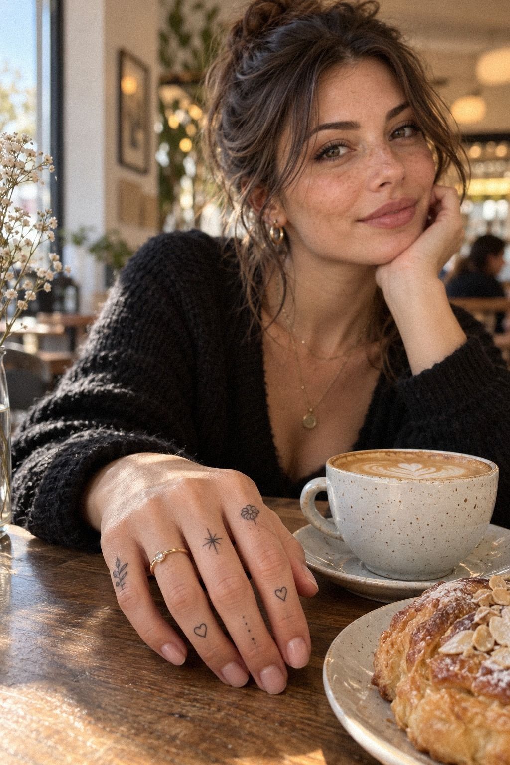 Cute Micro Rainbow Finger Tattoo Ideas
