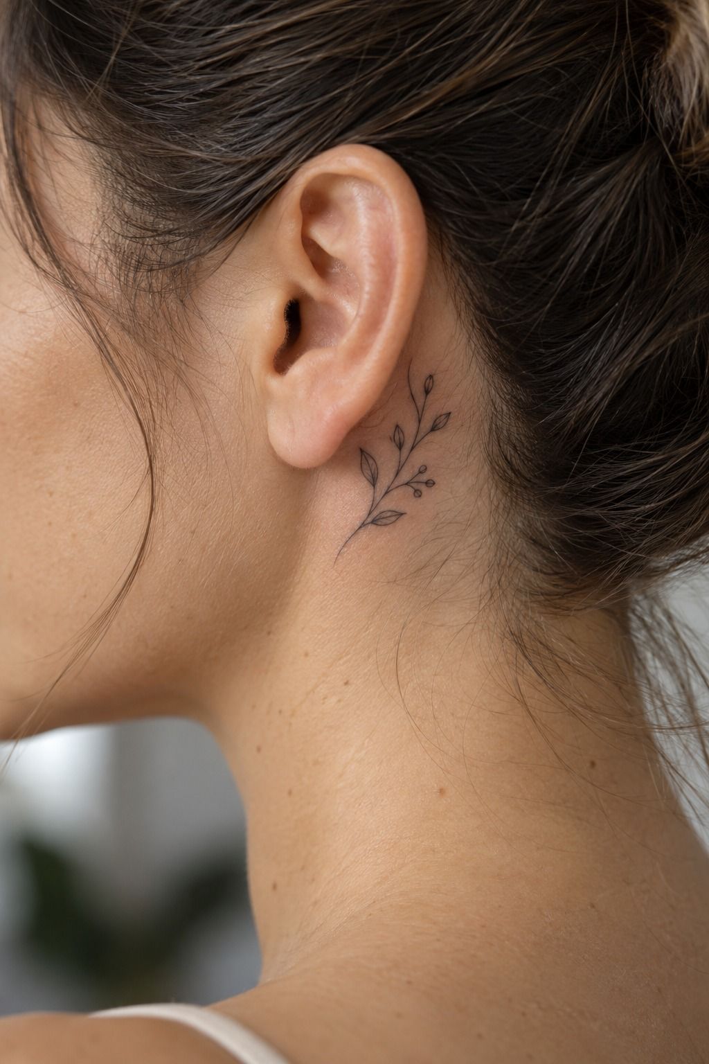 Small Sacred Symbol Behind the Ear