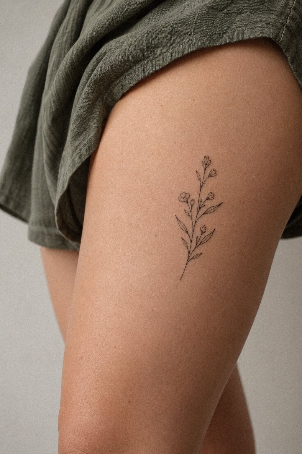 Minimalist Initials Along the Collarbone