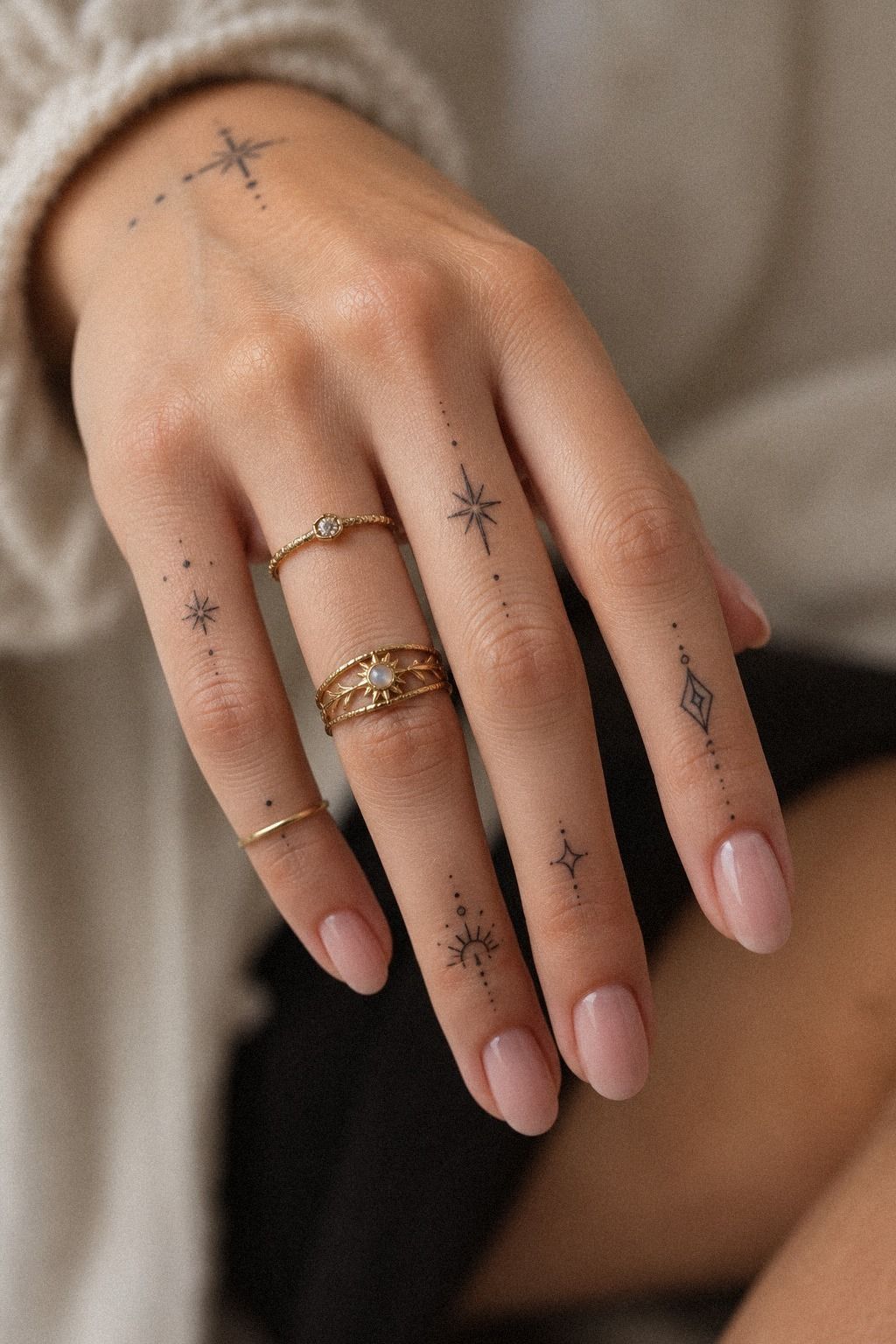 Dainty Geometric Finger Band Designs