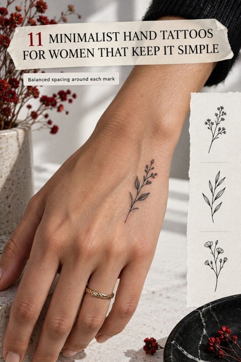 11 Minimalist Hand Tattoos For Women That Hurt Less In One Sitting