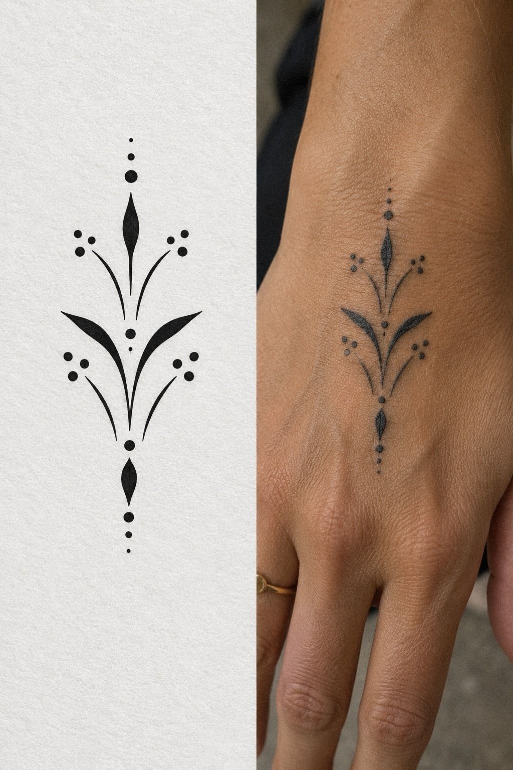 Test Bold Black Dotwork Before Booking