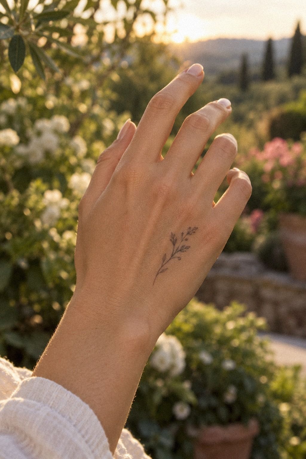 Follow Graceful Abstract Lines Across the Hand