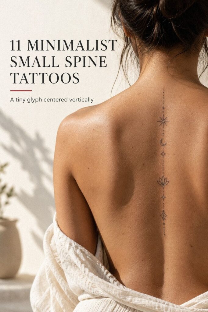 How to Design Minimalist Small Spine Tattoos For Your First Tattoo