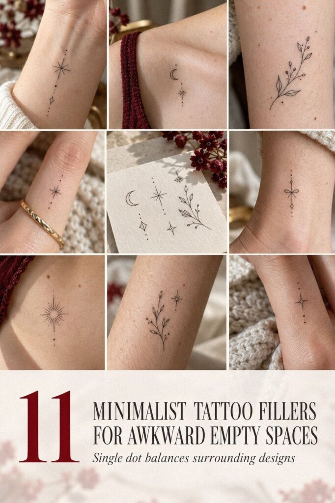 Timeless Minimalist Tattoo Filler Spots That Age Clean and Stay Crisp