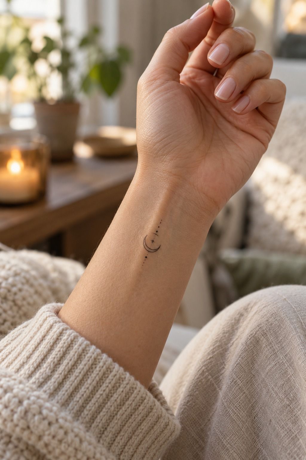 A Delicate Botanical Tattoo With Personal Meaning