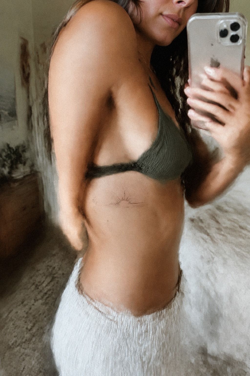 Place tiny linework tattoos on visible skin
