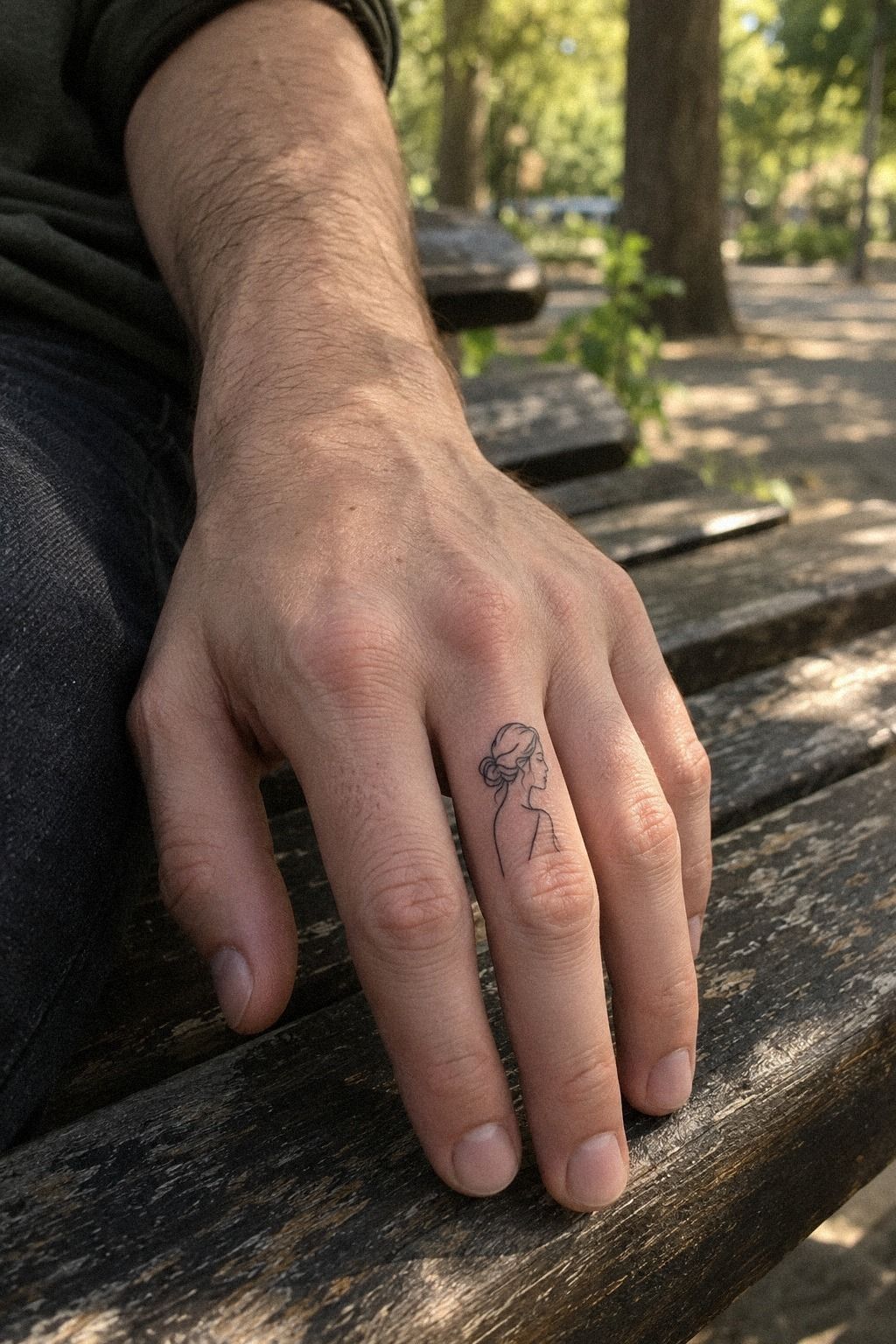 I Chose My First Small Finger Tattoo