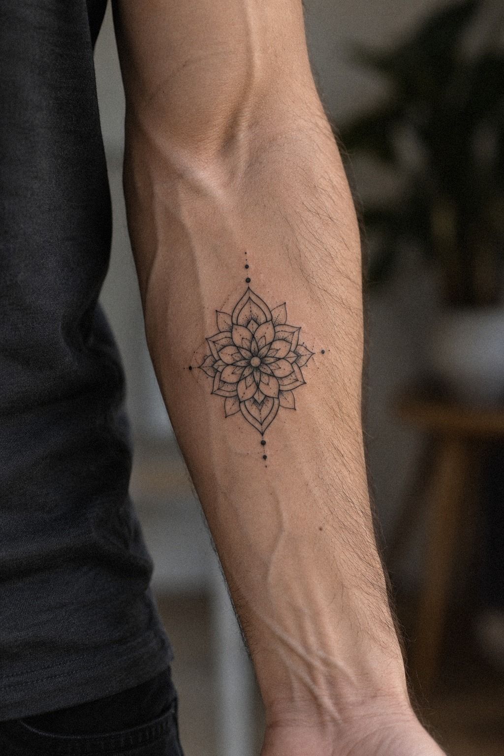 Fine Line Small Mandala Tattoos on Wrists