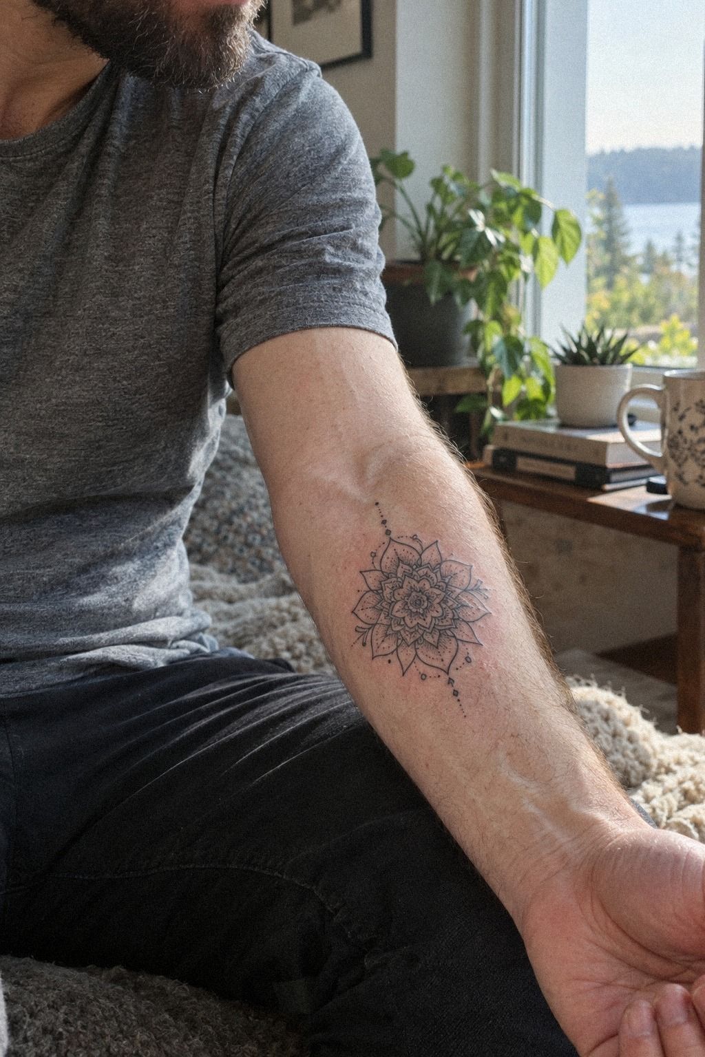 Let Ornate Small Mandala Tattoos Shine on Forearms
