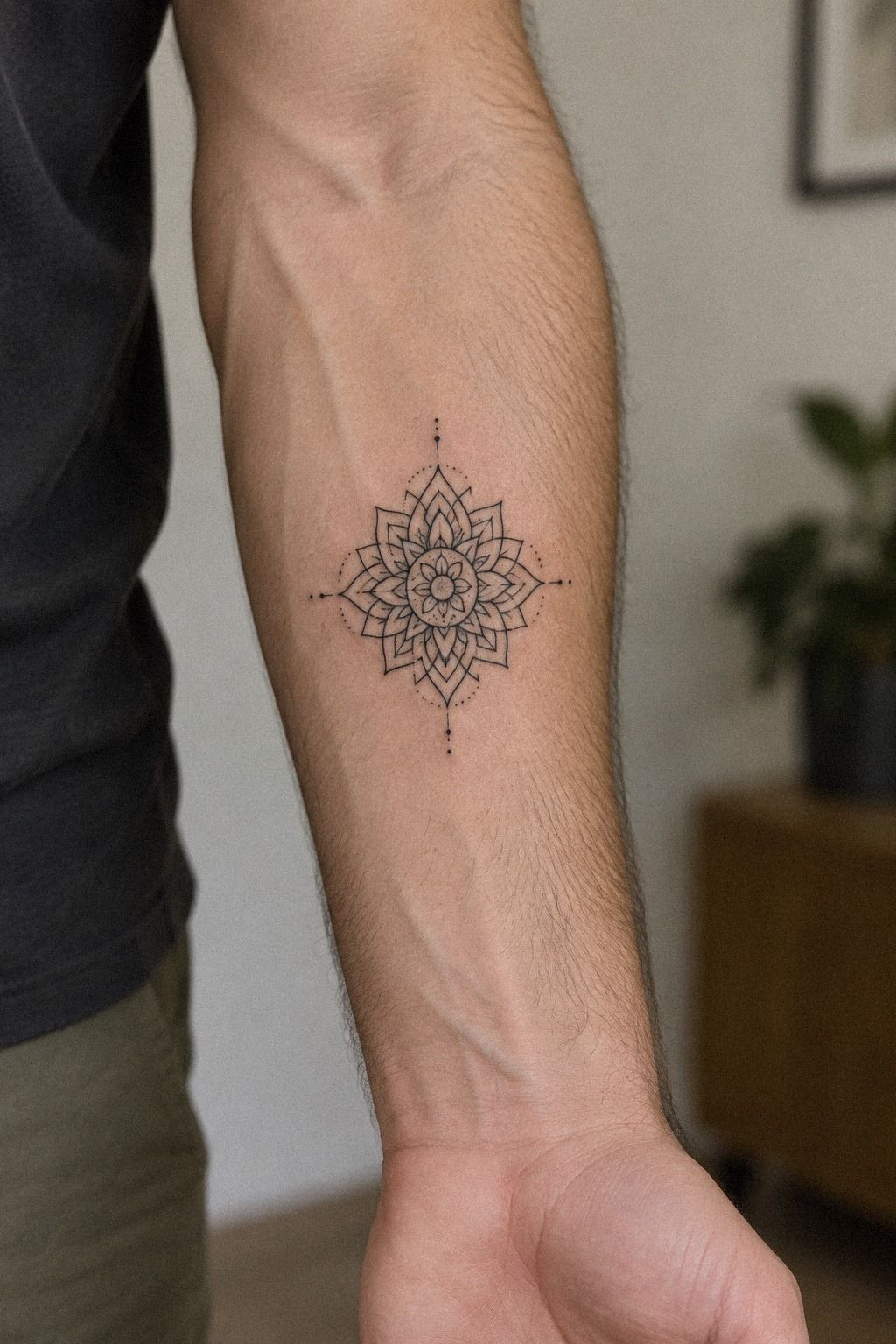 Tiny Dotwork Small Mandala Tattoos on Ribs