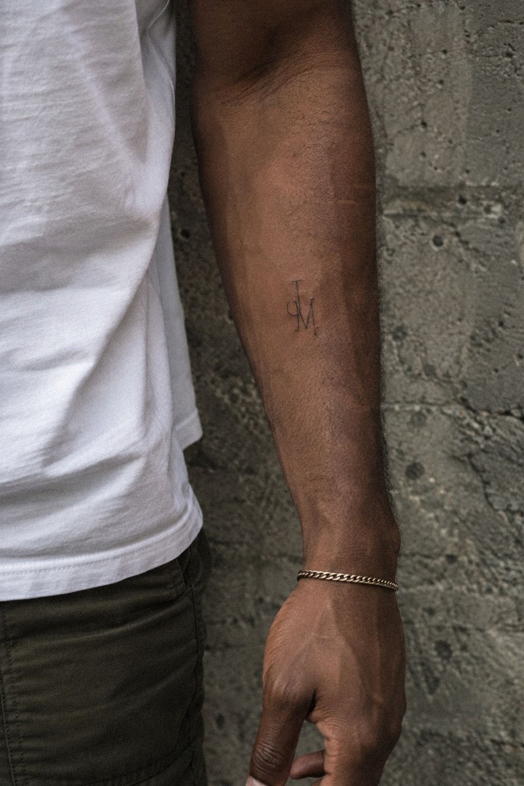 Meaningful Small Minimal Tattoo Matching Initials