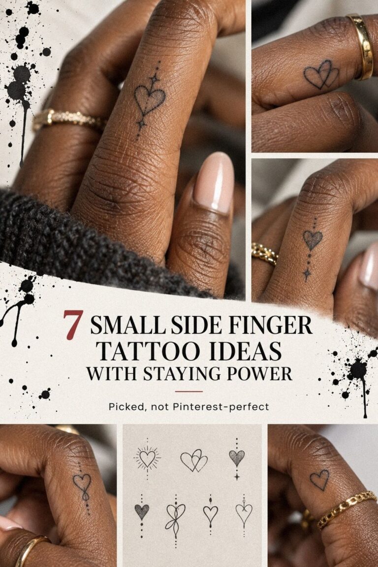 Private Symbol Small Side Finger Tattoos That Say Enough