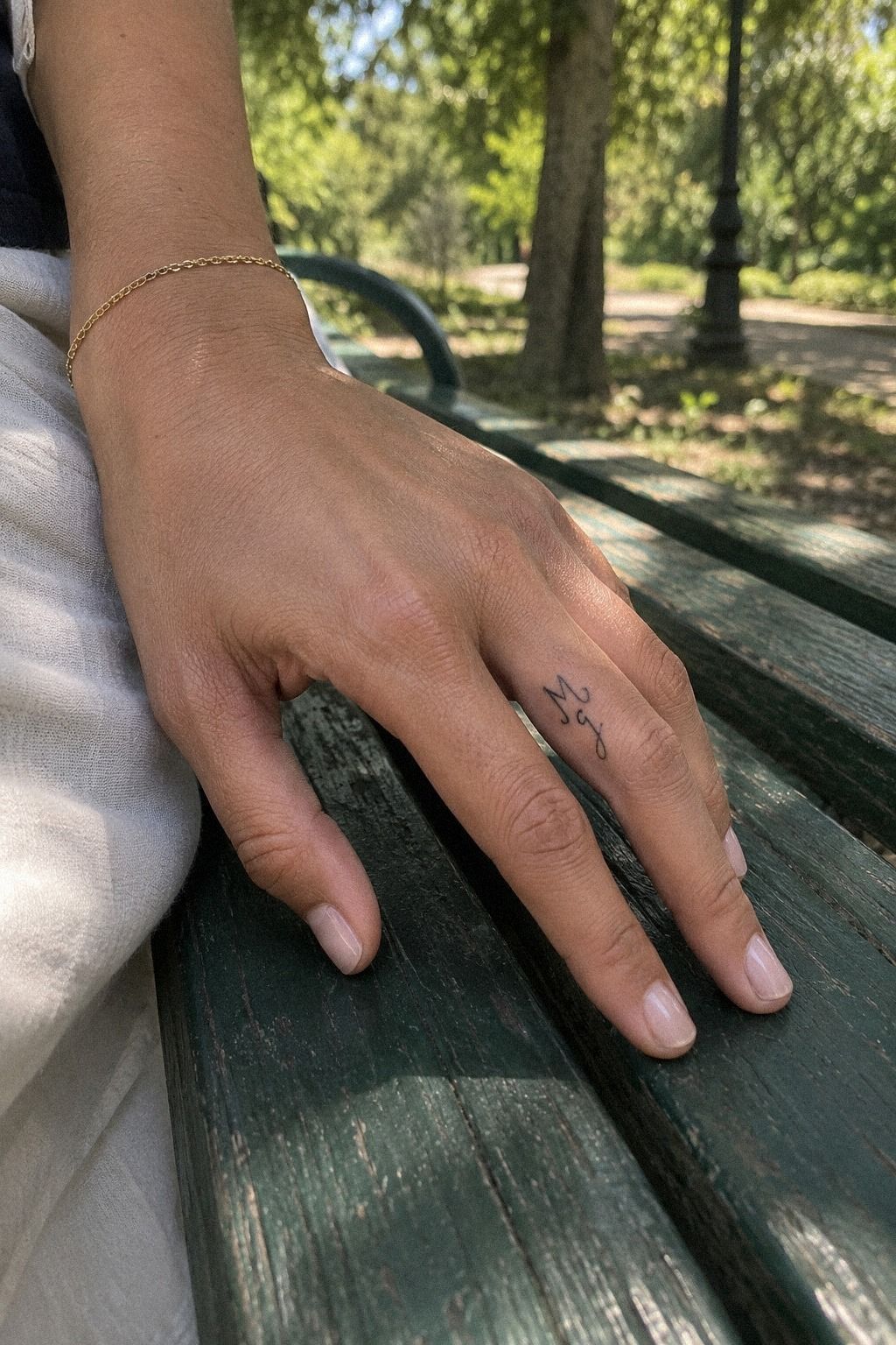 Choose Initials Along the Finger Side