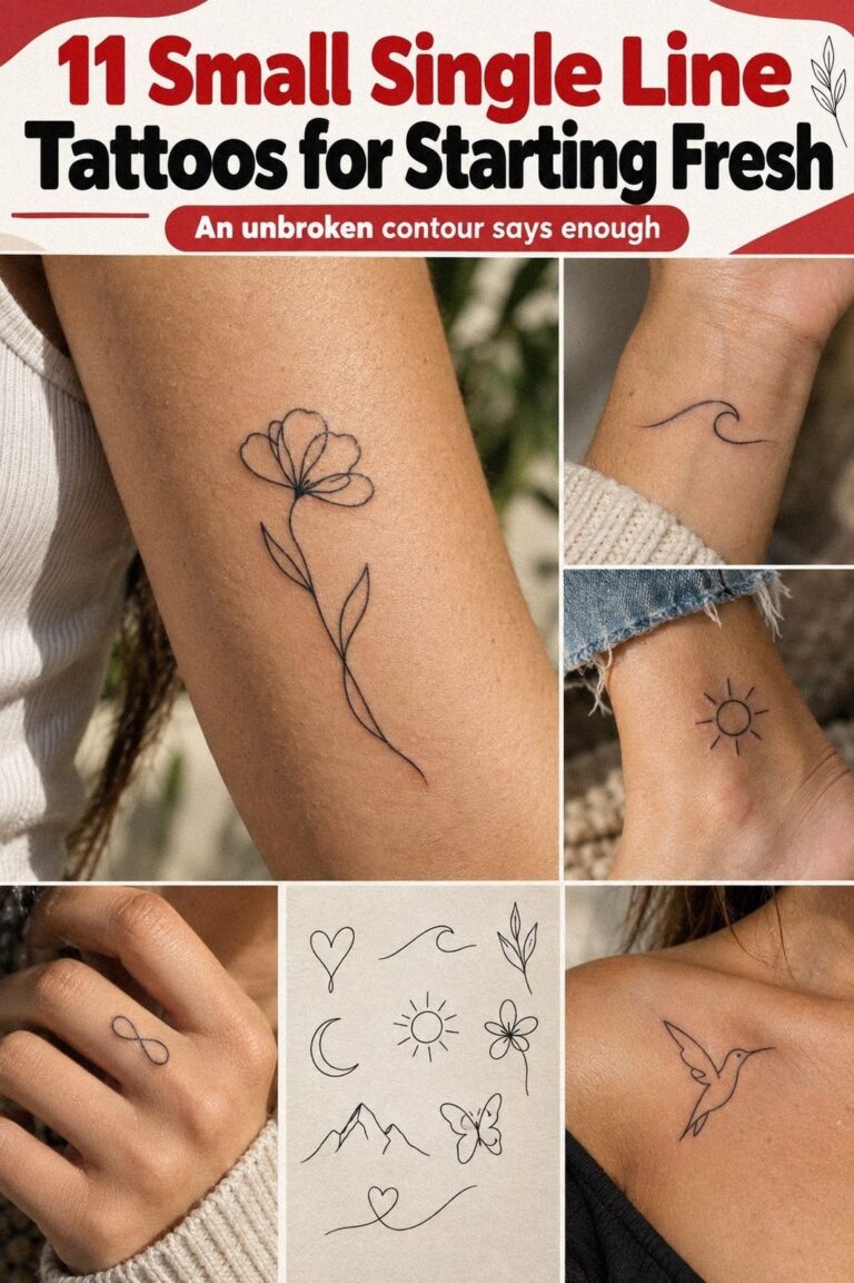 How to Design a Small Single Line Tattoo That Means Something Private - 11 Ideas