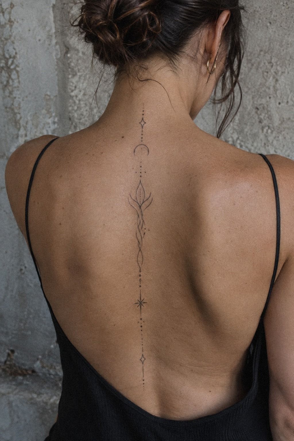 Let Abstract Linework Follow the Vertebrae
