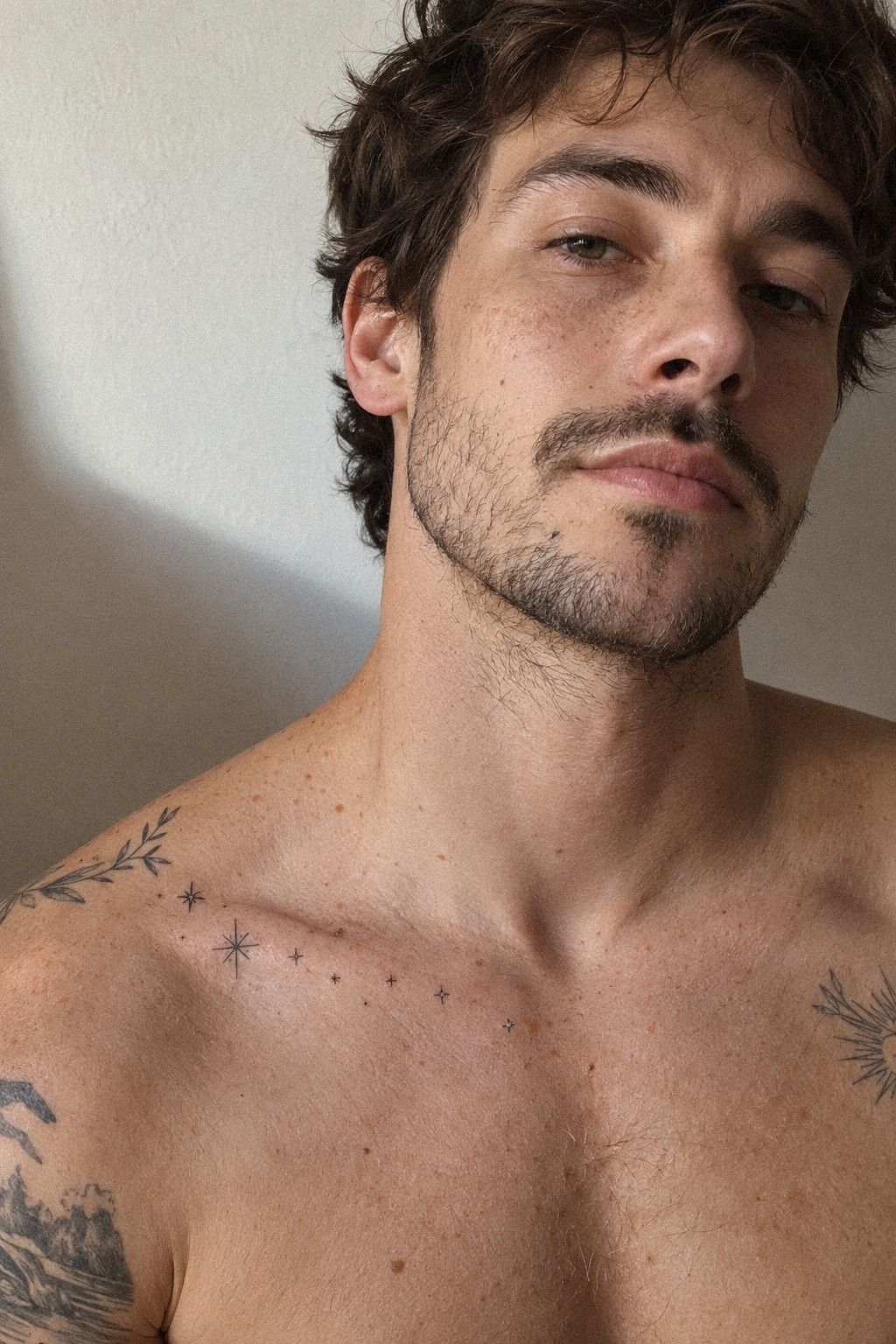 I Mapped Tiny Stars Between Existing Tattoos