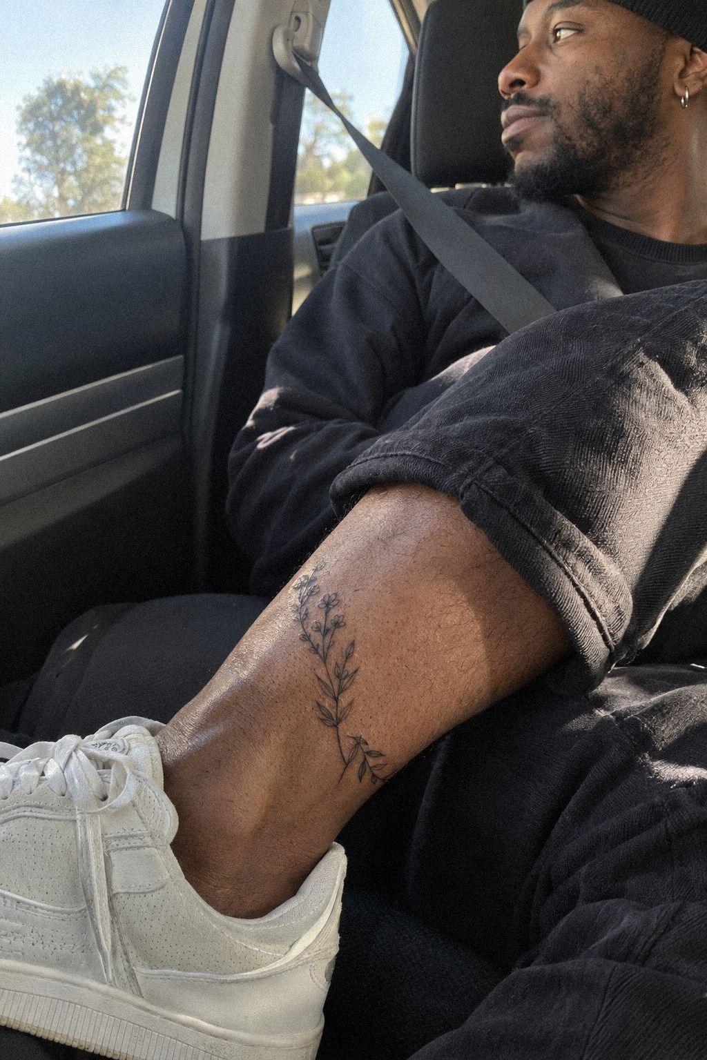 Botanical Ankle Ink, Not a Sticker