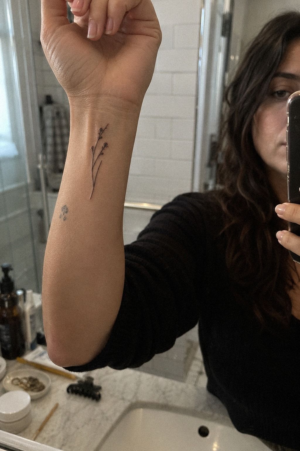 Place Tiny Script Along the Wrist
