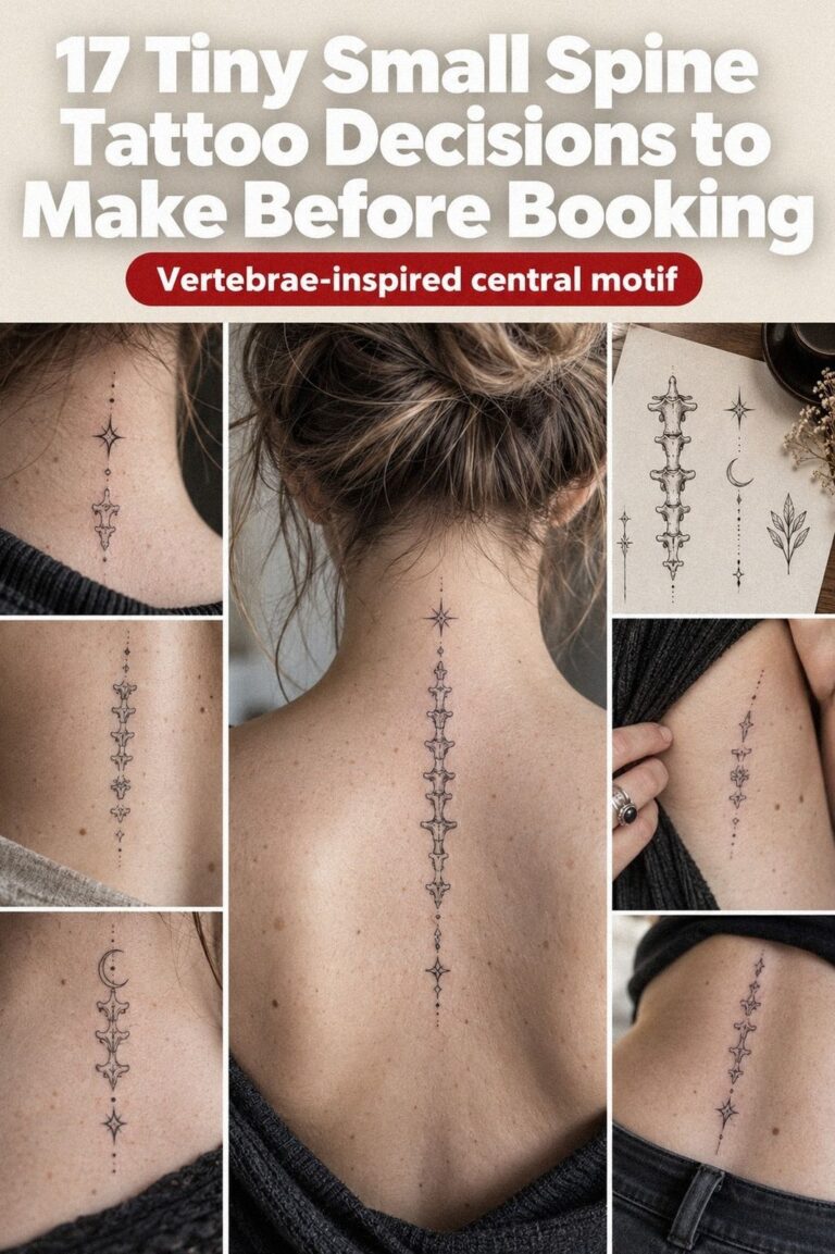 Low-Maintenance Tiny Small Spine Tattoos That Stay Crisp for Years