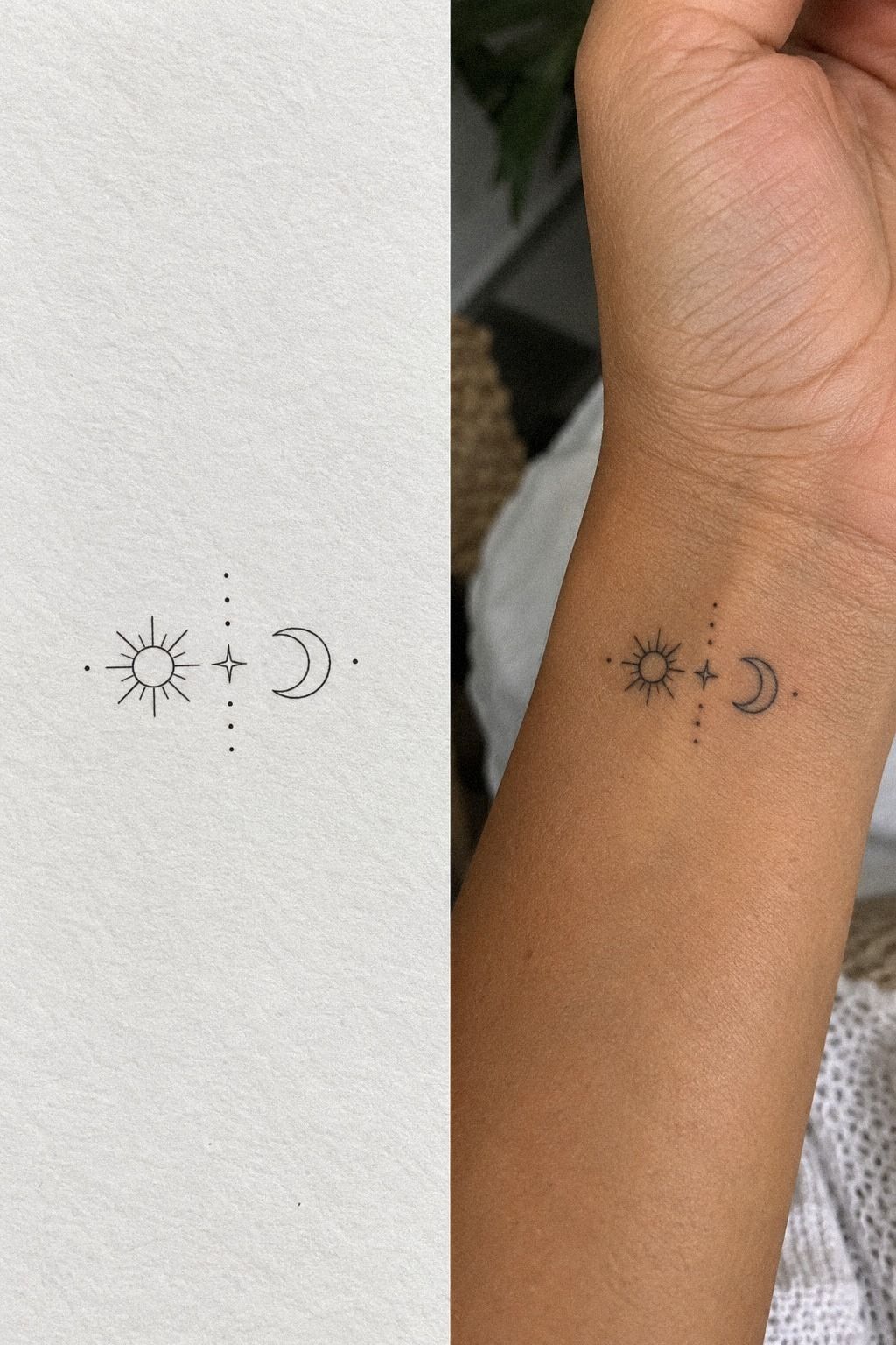 Matching Inner-Wrist Designs: Same Idea, Different Fit